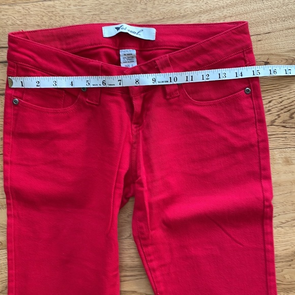Wet Seal Red Jeans- size 3 - Picture 6 of 9